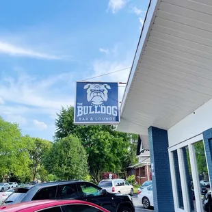 Outside sign and parking