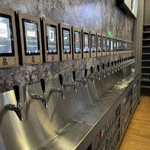 Self pour Beer wall