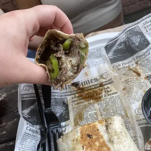 Philly Cheesesteak Wrap