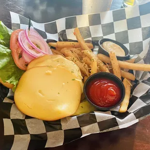 Turkey Burger + Truffle Fries