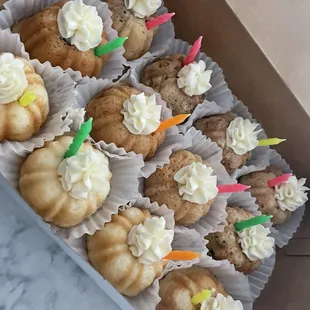 a box of cupcakes