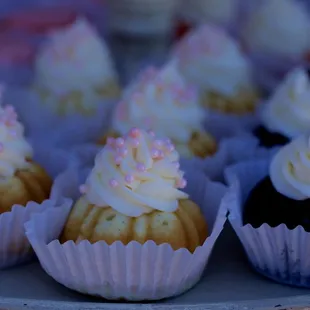 a variety of cupcakes