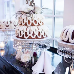 bundts on a table