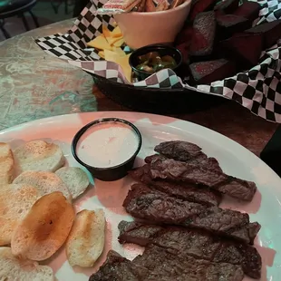 Tri tip Ribeye &amp; Toast Points