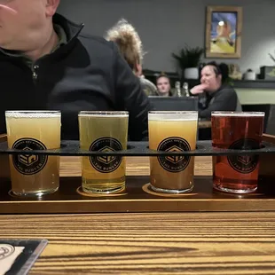 Flight of IPAs and a Sour