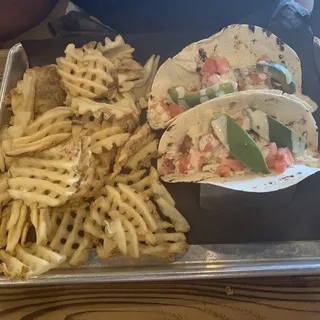 Beer battered fish sandwich