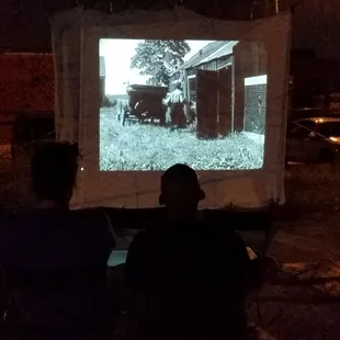 Outdoor Silent Movie Night @The Bunker Center