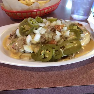 a plate of food on a table