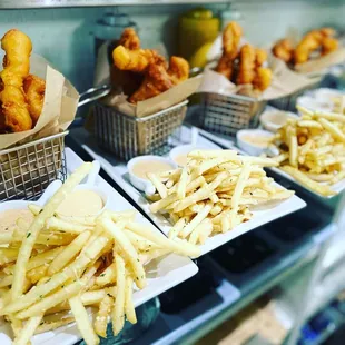 a variety of food items