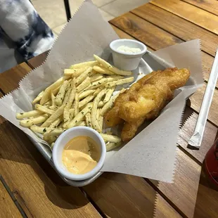 Fish and Parmesan fries