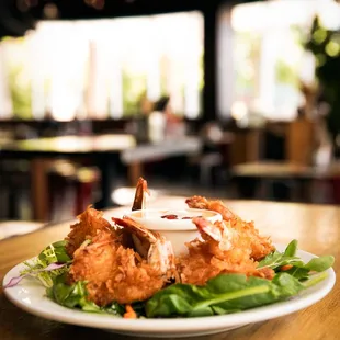a plate of food on a table