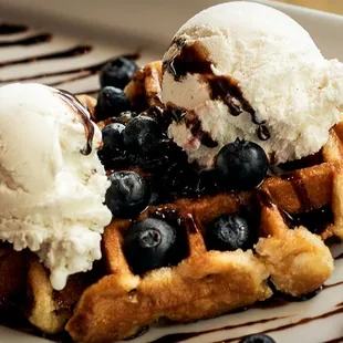 food, waffles