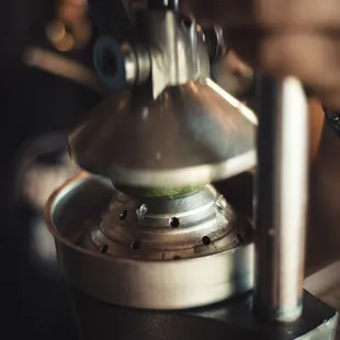 a close up of a machine