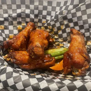 Honey hot Grilled Wings 1/2 Orders