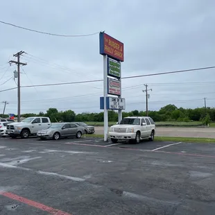 outside