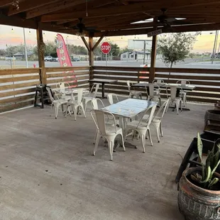 Outside dining area...