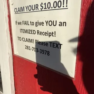 Don't believe it. I didn't receive a receipt. They won't text back.