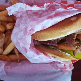 Bean and Bacon Burger