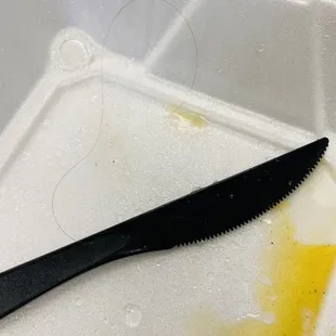 Hair in baked potato