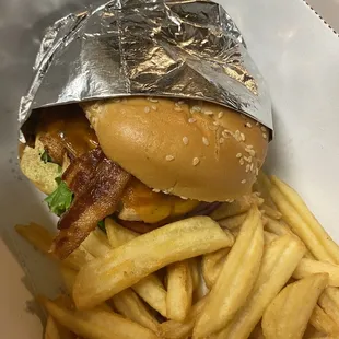 This was the Rooster Chicken Burger