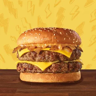 a double cheeseburger