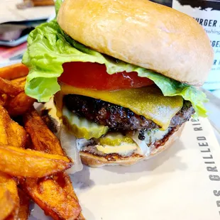 The wagyu truffle burger