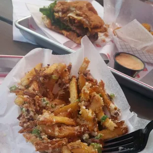 Best bacon parmesan fries and burger I&apos;ve had in a long time.