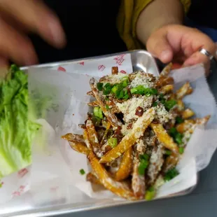 Bacon parmesan fries