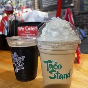 Vietnamese beer and Vietnamese milk shake