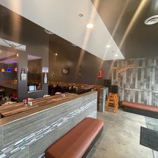 the interior of the restaurant