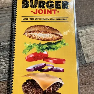 burgers, menu
