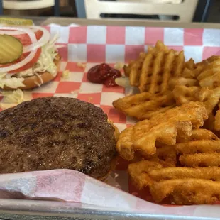 They have waffle fries now