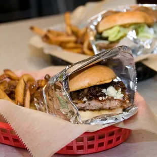 a basket of french fries