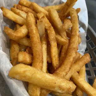 &quot;frozen&quot; battered fries - hot &amp; crispy though