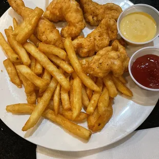 Chicken Tenders with fries