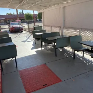 Patio seating only