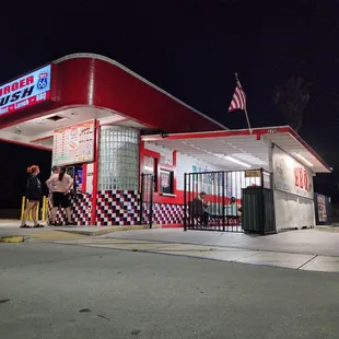 Front view of order window