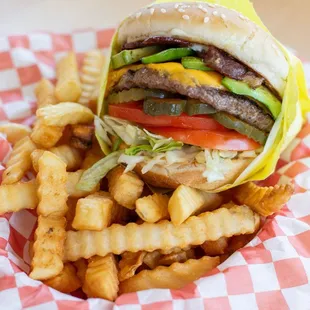 a pile of french fries