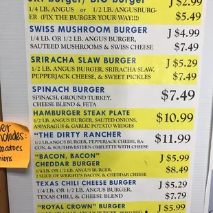 Burgers and more!!