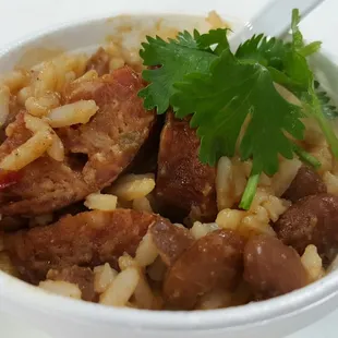 Cajun style Red Beans &amp; Rice... this rocks!!!! You have to try this... it&apos;s on the special board.