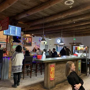 Inside facing the bar