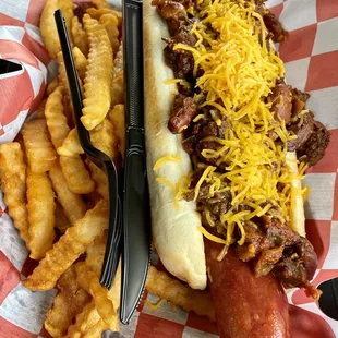 Burger Station does it again! Award winning chili cheese dog.