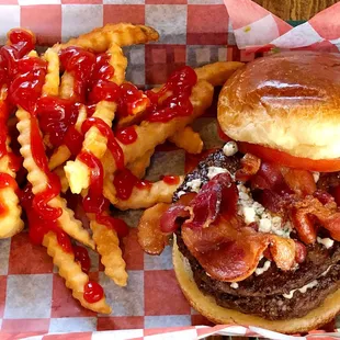 ' Big  Blue '  with Fries