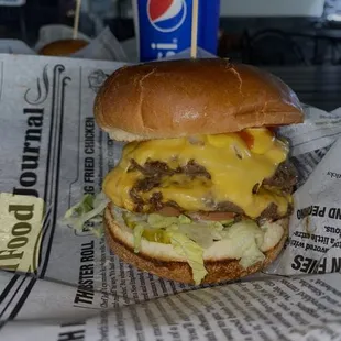 The all-American burger