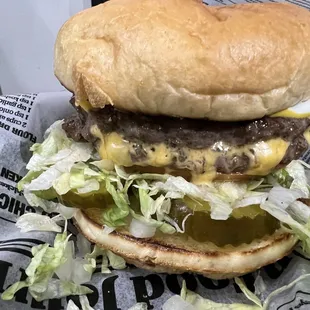 Double cheeseburger