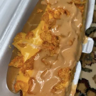 Nacho hot dog (phenomenal)