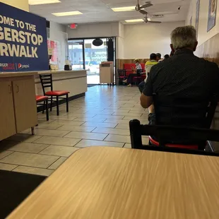 Inside seating order at the counter