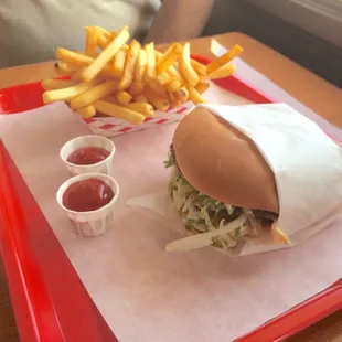 Mushroom Swiss Cheeseburger