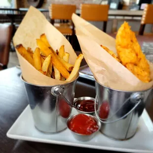 Chicken tenders and fries