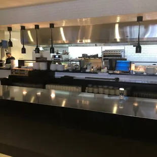 a view of the kitchen